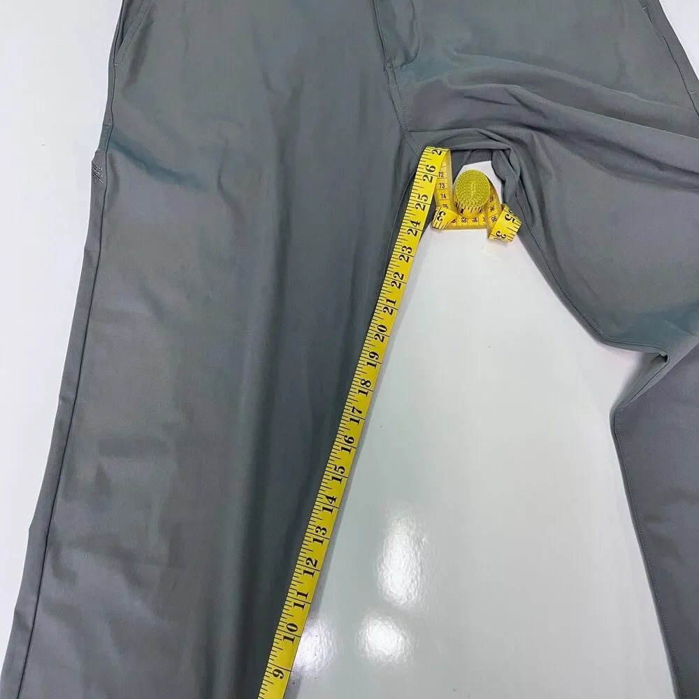 Rhone Commuter Classic Pants lot of 2 Pair Mens 35x27 Black Gray Stretch Chino